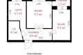Wohnung 2 zimmer 47 m² Smaljawitschy, Belarus