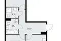 2 room apartment 54 m² poselenie Sosenskoe, Russia