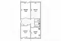 3 room apartment 62 m² Kamieniuki, Belarus