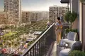 Complejo residencial New HAYA Residence with a swimming pool and a barbecue area, Town Square, Dubai, UAE