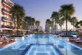 Residential complex New Aurora residence with a swimming pool close to Dubai Hills Mall, JVC, Dubai, UAE