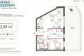 Apartamento 3 habitaciones 72 m² Varsovia, Polonia