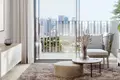  The Portman residential complex with a swimming pool and lounge areas close to Burj Khalifa and Dubai Marina, JVC, Dubai, UAE