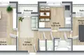 Mieszkanie 2 pokoi 55 m² Kłajpeda, Litwa