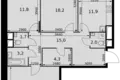 Квартира 3 комнаты 88 м² Развилка, Россия