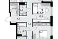 Квартира 4 комнаты 115 м² район Коммунарка, Россия