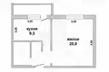 Квартира 1 комната 39 м² Мухавецкий сельский Совет, Беларусь