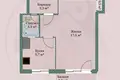 1 room apartment 29 m² Minsk, Belarus