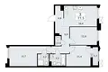 Appartement 3 chambres 78 m² Troïtsk, Russie