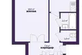 Apartamento 2 habitaciones 50 m² Starobin, Belarús