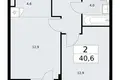 Квартира 2 комнаты 41 м² район Внуково, Россия