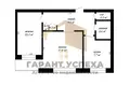 Mieszkanie 2 pokoi 55 m² Muhavecki selski Savet, Białoruś