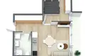 Квартира 2 комнаты 36 м² Клайпеда, Литва