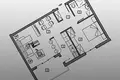 Wohnung 1 Schlafzimmer 51 m² Boreti, Montenegro