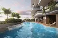 Wohnkomplex New Tivano Residence with swimming pools and lounge areas near the beach, Dubai Islands, Dubai, UAE