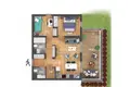 2 bedroom apartment 63 m² Spunciems, Latvia