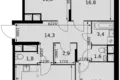 Квартира 4 комнаты 86 м² Развилка, Россия