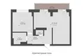 2 room apartment 59 m² Minsk, Belarus