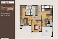 2 bedroom apartment 64 m² Mezitli, Turkey