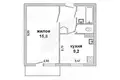 1 room apartment 34 m² Zhabinka, Belarus