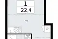 Appartement 1 chambre 22 m² Vnukovo, Russie