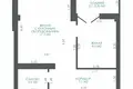 2 room apartment 39 m² in Minsk, Belarus