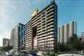 Complejo residencial New residence Golf Vista Heights with a swimming pool and lounge areas, Dubai Sports City, Dubai, UAE