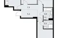 3 room apartment 72 m² Kommunarka, Russia
