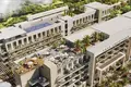 Complexe résidentiel New Laya Courtyard Residence with swimming pool and a roof-top lounge area close to the golf club, Dubai Studio City, Dubai, UAE