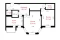 2 room apartment 75 m² Minsk, Belarus