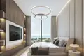 Wohnkomplex New Selene Beach Residences with a lagoon, a swimming pool and parks, Al Seanneeah, Dubai, UAE