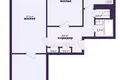 3 room apartment 68 m² Minsk, Belarus