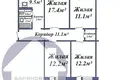 4 room apartment 81 m² Baranavichy, Belarus