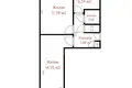 Wohnung 2 zimmer 50 m² Minsk, Weißrussland