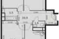 3 room apartment 74 m² Mytishchi Urban Okrug, Russia