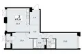 Квартира 2 комнаты 68 м² район Троицк, Россия