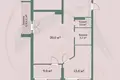 3 room apartment 55 m² Minsk, Belarus