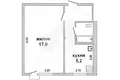 Apartamento 1 habitación 29 m² Brest, Belarús