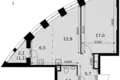 Квартира 1 комната 48 м² Северо-Западный административный округ, Россия