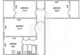 Wohnung 3 zimmer 69 m² Muchaviecki sielski Saviet, Belarus