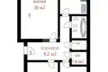 3 room apartment 61 m² Karaliova, Belarus