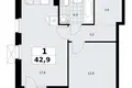 Appartement 1 chambre 43 m² Kommunarka, Russie