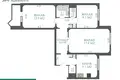 3 room apartment 68 m² Minsk, Belarus