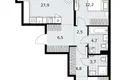 Apartamento 2 habitaciones 77 m² Kommunarka, Rusia
