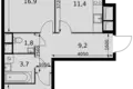 Квартира 2 комнаты 56 м² Развилка, Россия