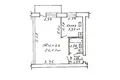 1 room apartment 31 m² Minsk, Belarus