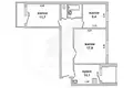 Appartement 3 chambres 69 m² Muchaviecki sielski Saviet, Bélarus