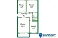 3 room apartment 54 m² Minsk, Belarus