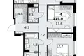 Квартира 4 комнаты 115 м² район Коммунарка, Россия