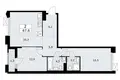Wohnung 2 zimmer 68 m² Troizk, Russland